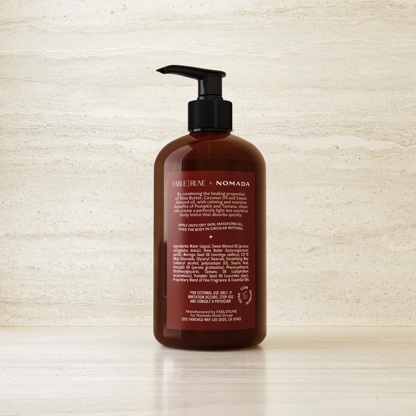 Copal & Rosewood Lotion Fable Rune for Granada by Nomada Deco