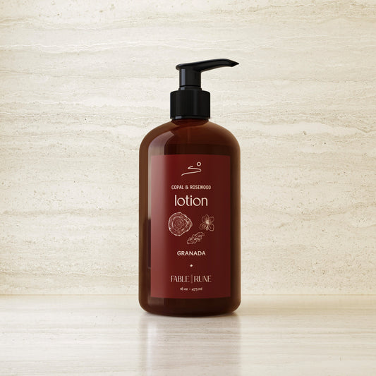 Copal & Rosewood Lotion Fable Rune for Granada by Nomada Deco