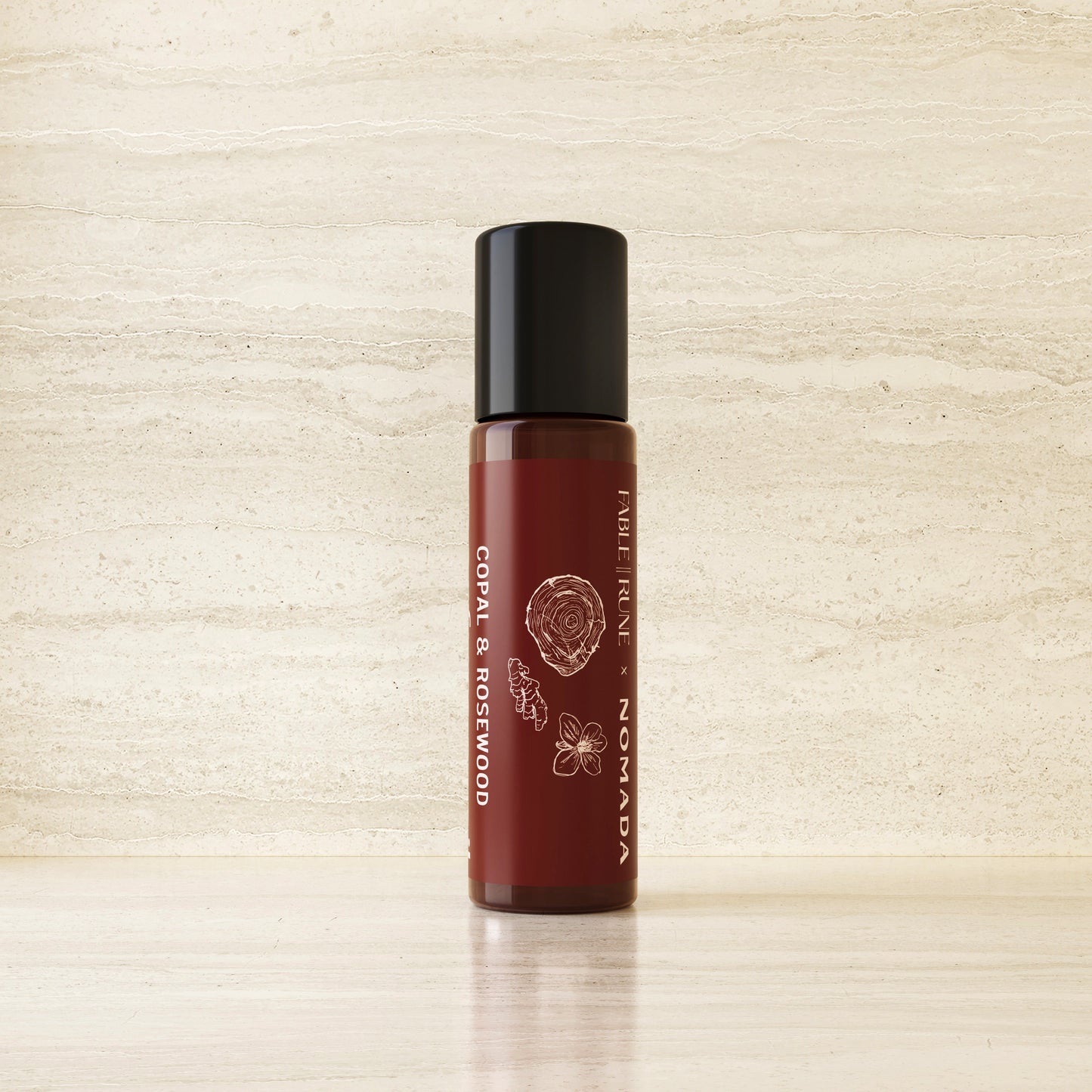 Copal & Rosewood Perfume Oil Fable Rune for Granada by Nomada Deco