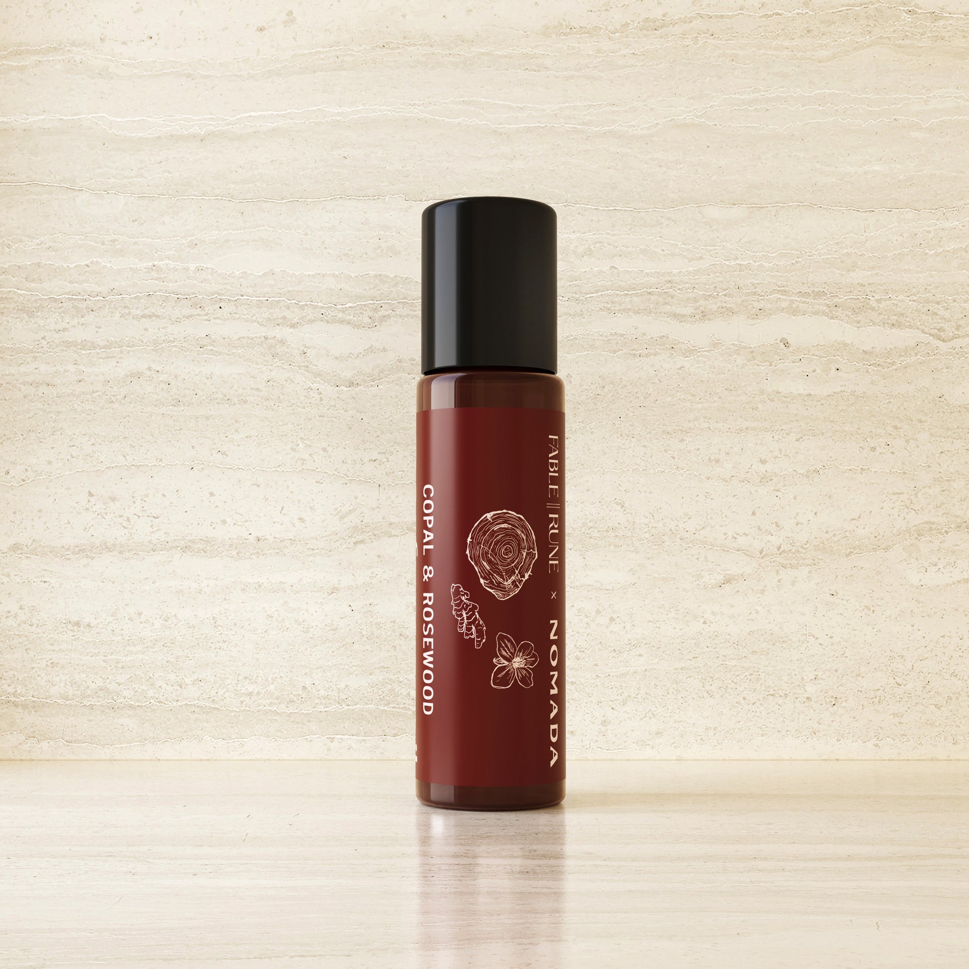 Copal & Rosewood Perfume Oil Fable Rune for Granada by Nomada Deco