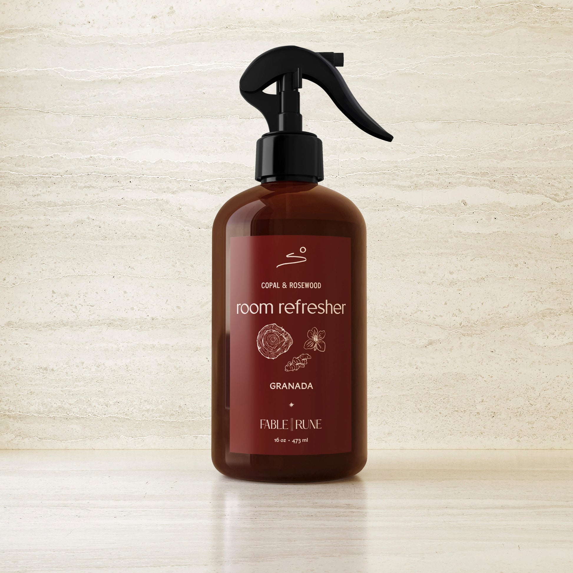 Copal & Rosewood Room Refresher Fable Rune for Granada by Nomada Deco